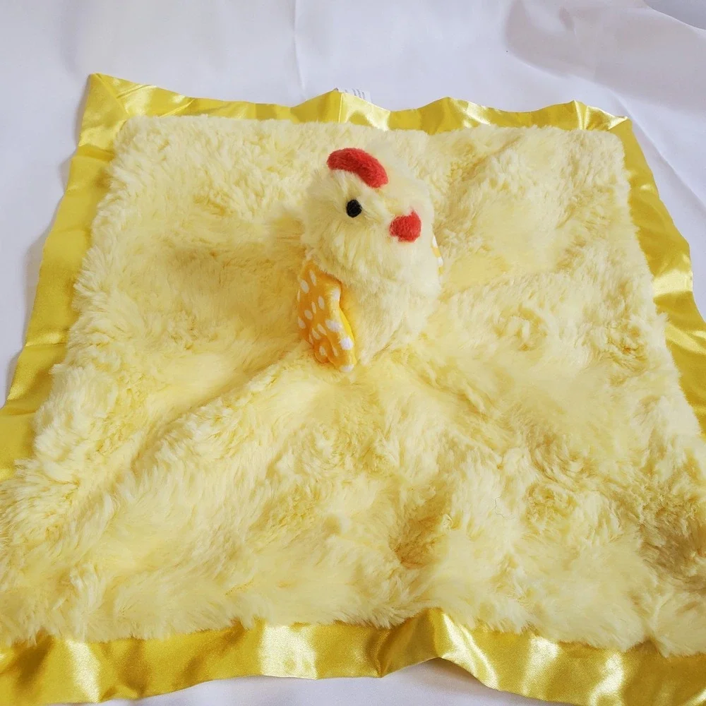 Cloud Island Chicken Chick Lovey Secruity Satin‎ Trim Yellow